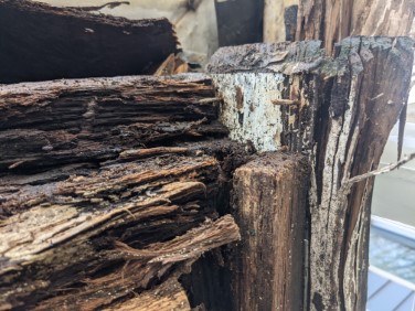 rotted fascia where front meets side